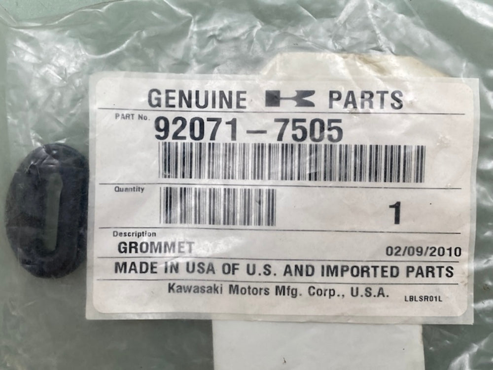 Kawasaki 92071-7505 Grommet New Genuine