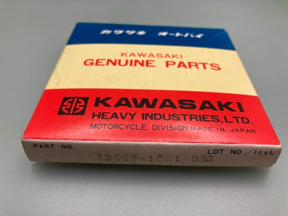 Kawasaki 13025-1061 Ring-Set, Piston, L, O/S New Genuine