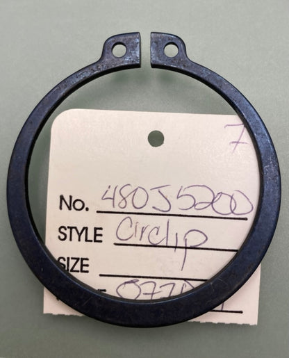 Kawasaki 480J5200 CIRCLIP, 52MM New Replaces