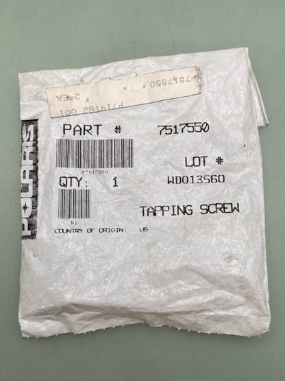 Polaris 7517550 SCREW,HEX TYPE B New Genuine
