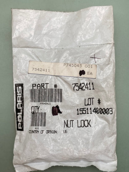 Polaris 7542411 FLEX LOC NUT New Genuine