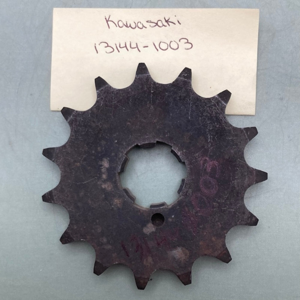 Kawasaki 13144-1003 ENGINE SPROCKET 15T New Replaces