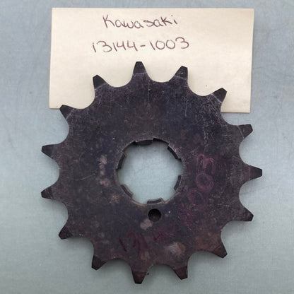 Kawasaki 13144-1003 ENGINE SPROCKET 15T New Replaces