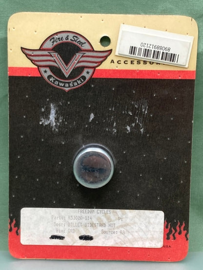 Kawasaki K53020-114 COVER SIDE STAND NUT New Genuine