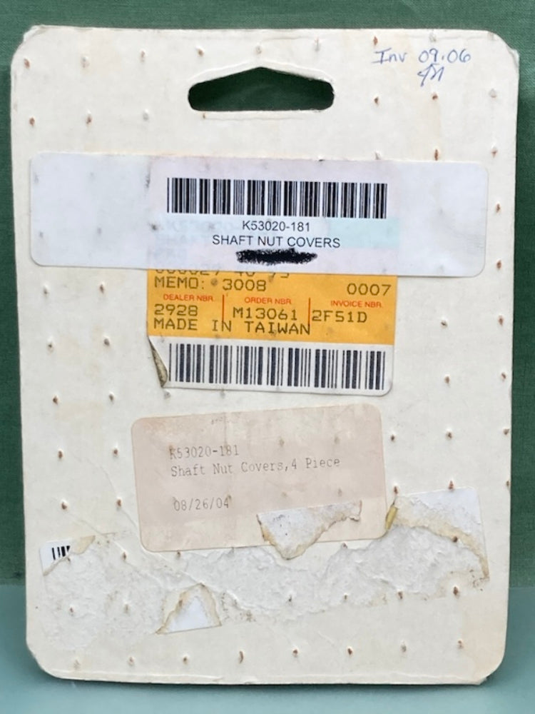 Kawasaki K53020-181 Shaft Nut Cover Set New Genuine