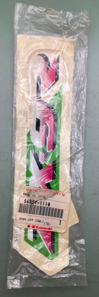 Kawasaki 56051-1110 MARK UPP COWLING RH Z New Genuine