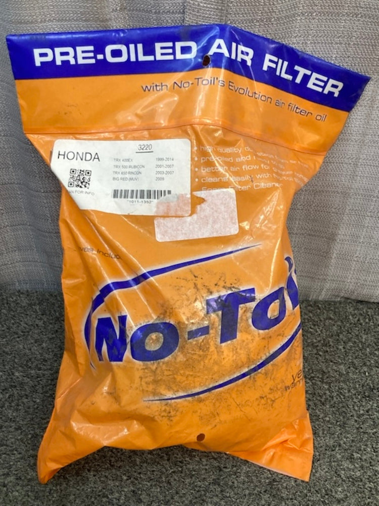 No Toil 3220 Pre Oiled Air Filter New Genuine