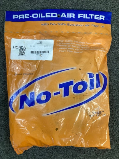 No Toil 1248 Pre Oiled Air Filter Honda New Genuine