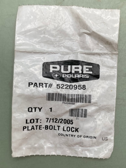 Polaris 5220958 PLATE BOLT LOCK New Genuine