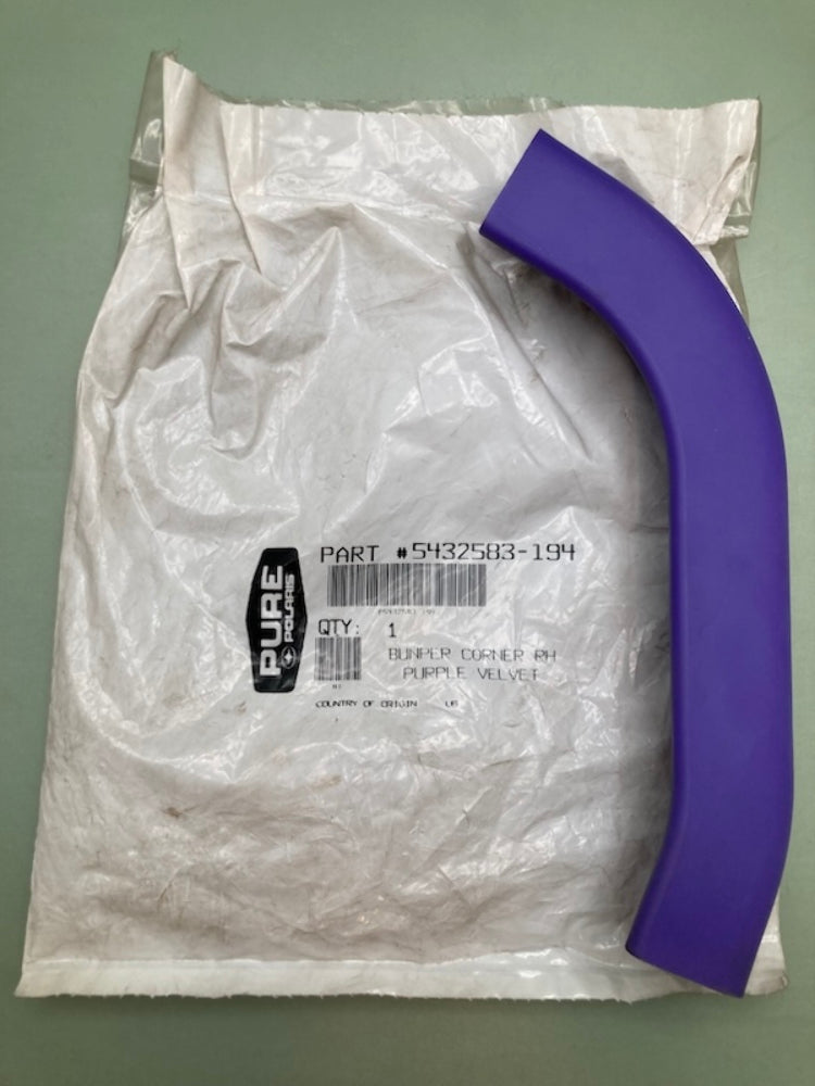Polaris 5432583-194 Bumper Corner RH Purple Velvet New Genuine