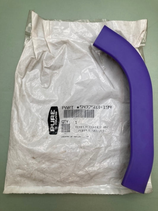 Polaris 5432583-194 Bumper Corner RH Purple Velvet New Genuine