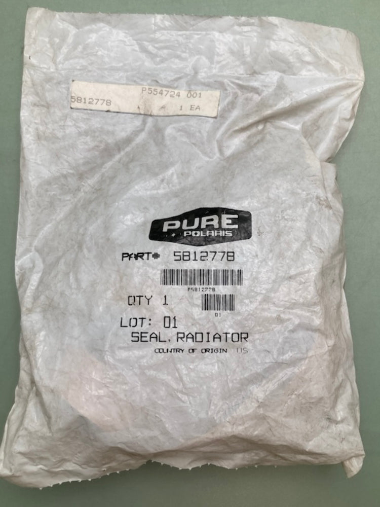 Polaris 5812778 Seal Radiator Cover New Genuine