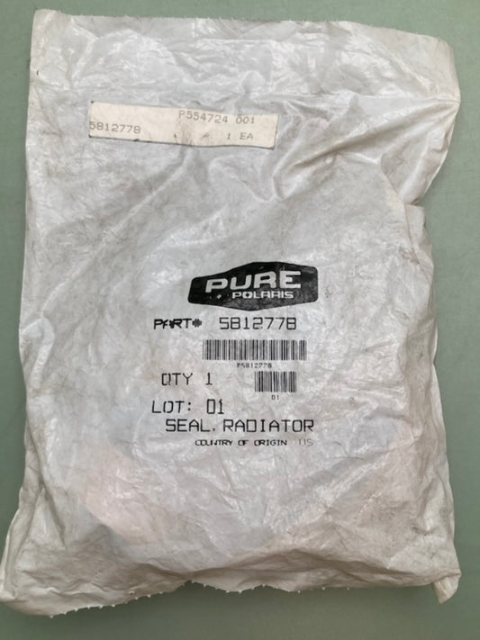 Polaris 5812778 Seal Radiator Cover New Genuine