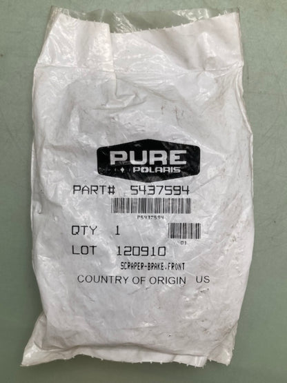 Polaris 5437594 SCRAPER BRAKE FRONT New Genuine