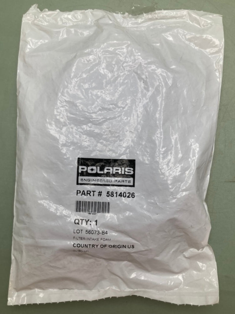 Polaris 5814026 FOAM INTAKE FILTER New Genuine