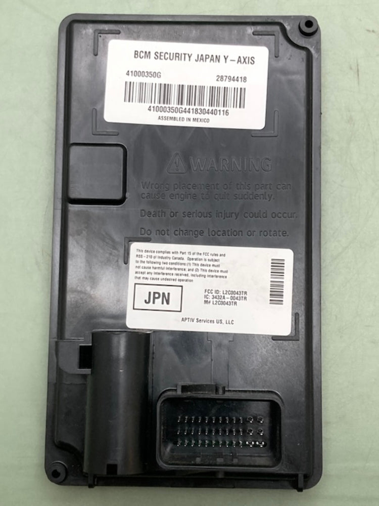 Harley Davidson 41000350G MODULE SCTY SYS CONT Y-AXIS 315MHZ New Genuine