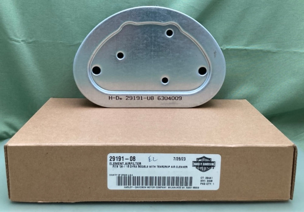 Harley Davidson 29191-08 Air Filter Element New Genuine