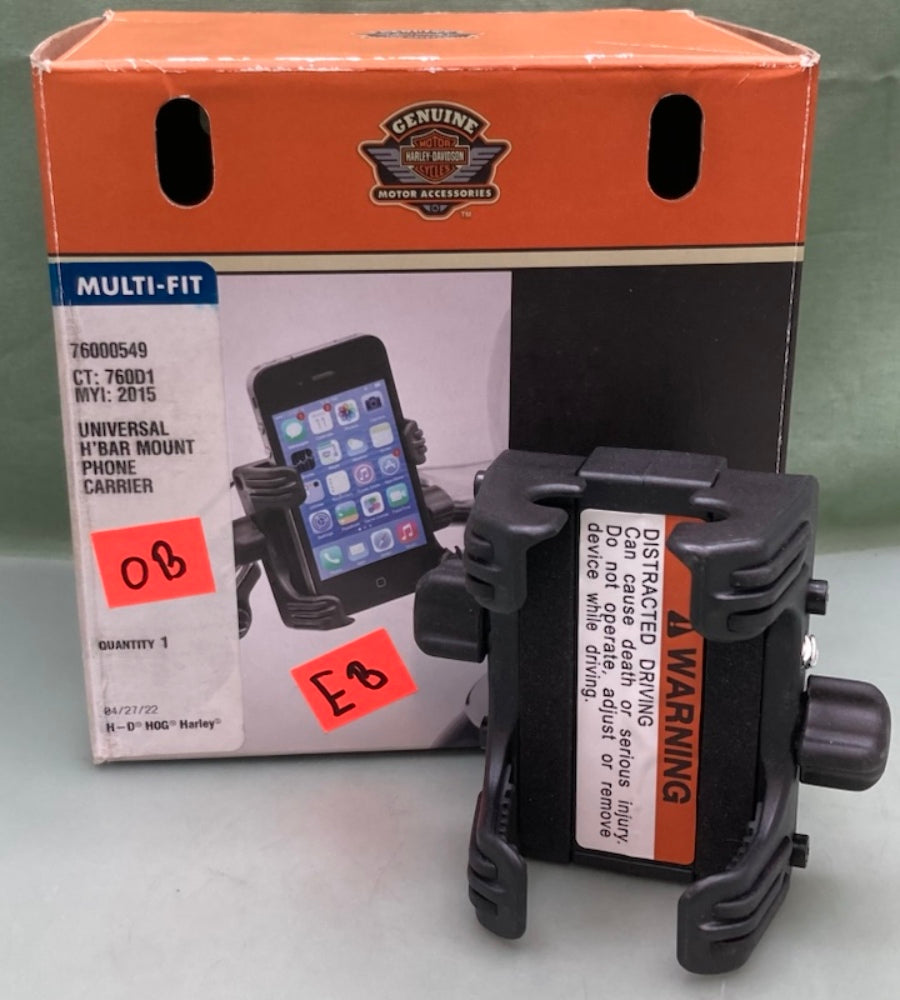 Harley Davidson 76000549 Universal Handlebar Mount Phone Carrier New Genuine