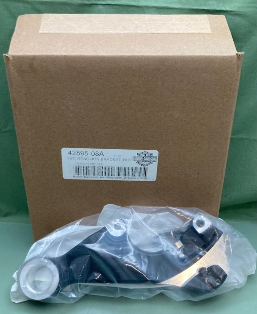 Harley Davidson 42895-08A Kit Reaction Bracket BLACK New Genuine