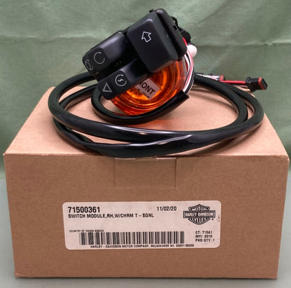Harley Davidson 71500361 HAND CONTROL MODULE RIGHT WITH TURN SIGNAL New Genuine