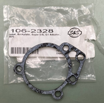S&S 106-2328 Backplate Gasket for CV Adaptor .0625"  0934-4760 New Genuine