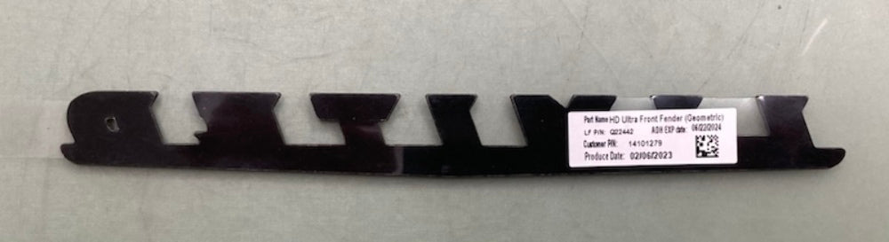 Harley Davidson 14101279 MEDALLION NAMEPLATE FR FND BLK New Genuine