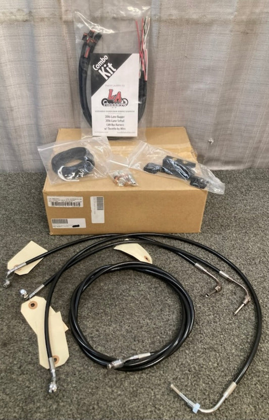 LA CHOPPERS LA-8055KT2-13B Cable/Brake Line Kit Black 0662-0211 New Genuine