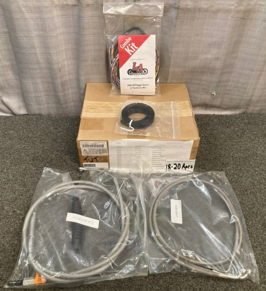LA Choppers LA-8010KT2-19 Cable Kit C 18-20 08-13FL 0610-1194 New Genuine