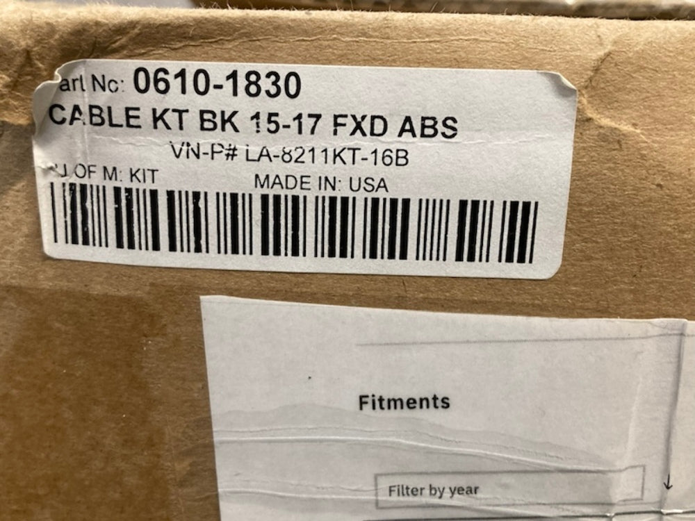 LA Choppers LA-8211KT-16B Cable Kit BK 15-17 FXD ABS 0610-1830 New Genuine