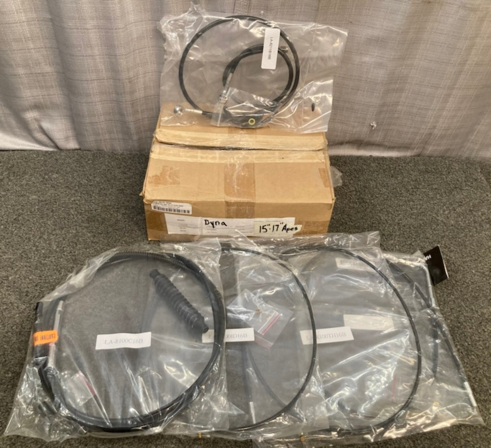 LA Choppers LA-8211KT-16B Cable Kit BK 15-17 FXD ABS 0610-1830 New Genuine