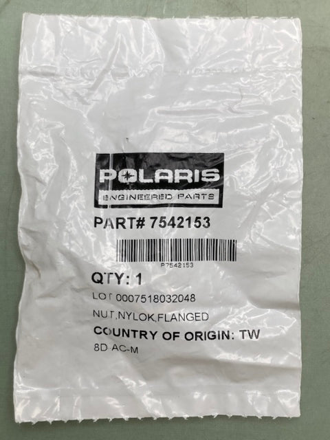 QTY 8 Polaris 7542153 FLANGED NYLOC NUT New Genuine