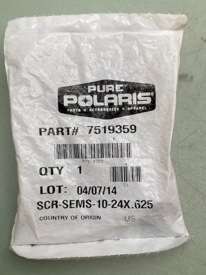 QTY 4 Polaris 7519359 Scr-Sems-10-24X.625 New Genuine