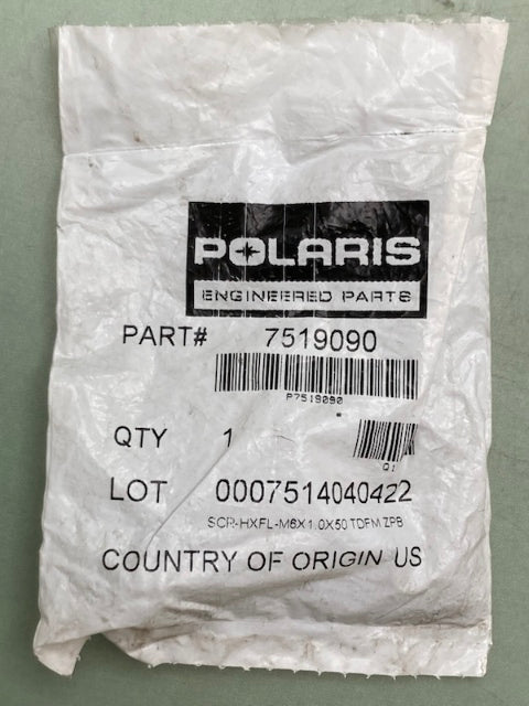 Polaris 7519090 HEX FLANGE SCREW New Genuine