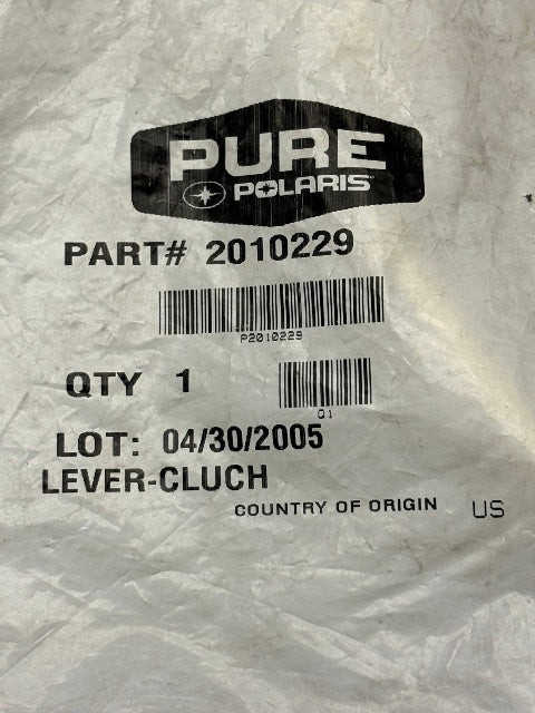 Polaris 2010229 Lever, Clutch New Genuine