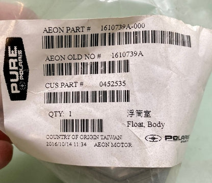 Polaris 0452535 Float, Body New Genuine