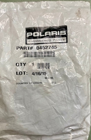 Polaris 0452745 Seal, Oil New Genuine