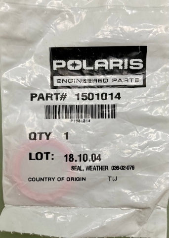 Polaris 1501014 Seal, Weather New Genuine