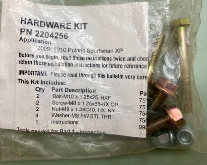 Qty 2 Polaris 2204256 Kit-Hardware New Genuine