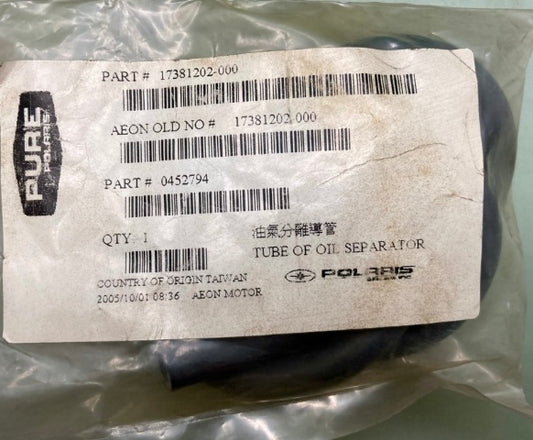 Polaris 0452794 Tube, Breather, Ventilated New Genuine