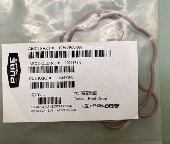 Polaris 0452392 O-Ring, Head, Cover Genuine