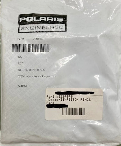 Polaris 2204949 Kit, Piston, Ring New Genuine