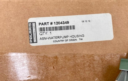 Polaris 1204349 Asm-Waterpump Housing New Genuine