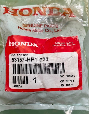 Honda 53157-HP1-003 End, R., Tie, Rod New Genuine