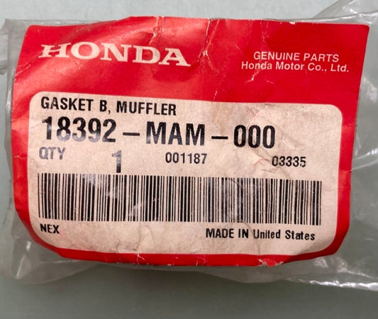 Honda 18392-MAM-000 Gasket, B, Muffler New Genuine