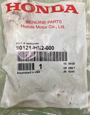 Honda 90121-HN2-000 Bolt, R., Swingarm New Genuine