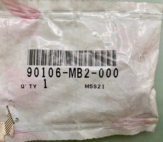 Honda 90106-MB2-000 Bolt, Flange, (8X16) New Genuine