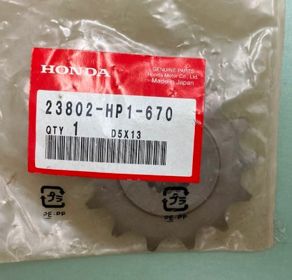 Honda 23802-HP1-670 Sprocket (14T) New Genuine