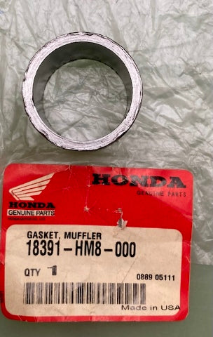 Honda 18391-HM8-000 Gasket, Muffler New Genuine
