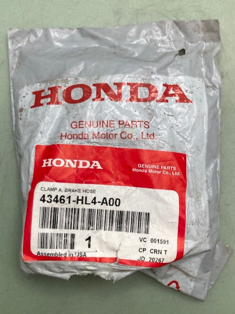 Honda 43461-HL4-A00 BRAKE HOSE CLAMP New Genuine
