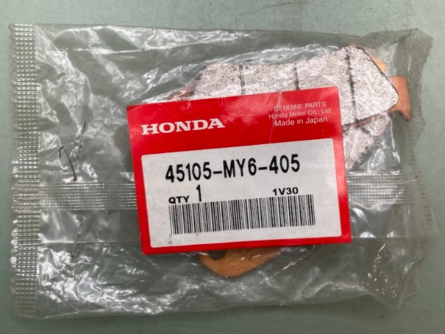 Honda 45105-MY6-405 PAD SET, FR. New Genuine